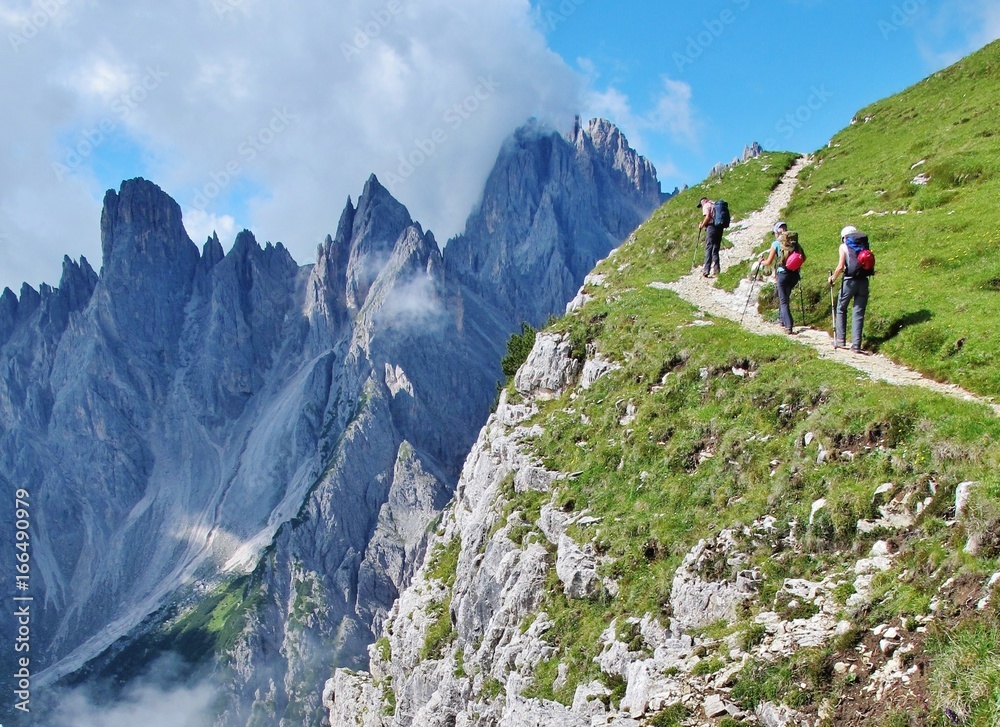 Bergwandern in den Dolomiten