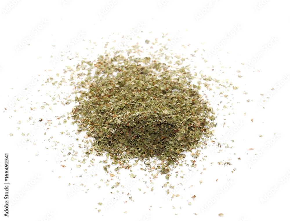 Dry marjoram isolated on white background Dry marjoram isolated on white background