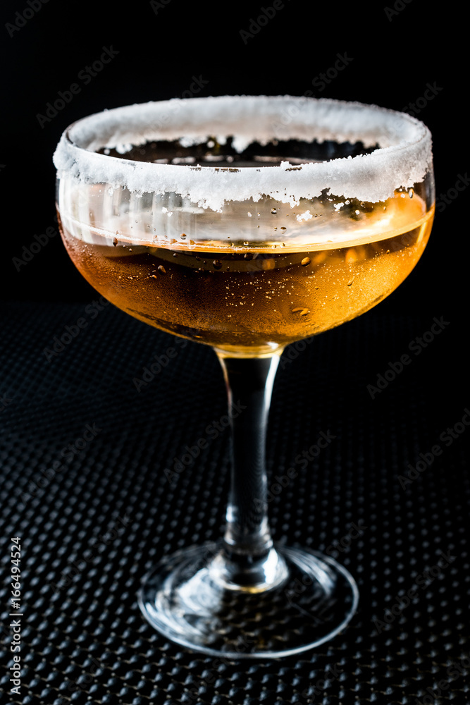 Sidecar Cocktail with a sugar rim. Sidecar Cocktail with a sugar rim.