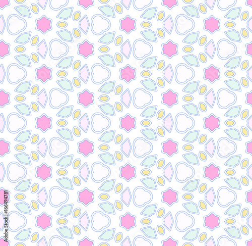 Seamless vector pattern kaleidoscope