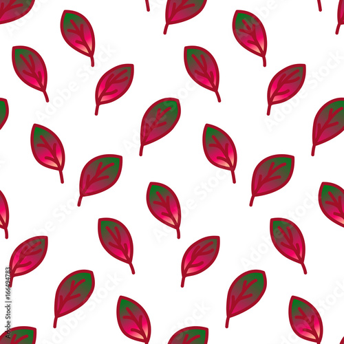 Seamless vector pattern fall leaves
