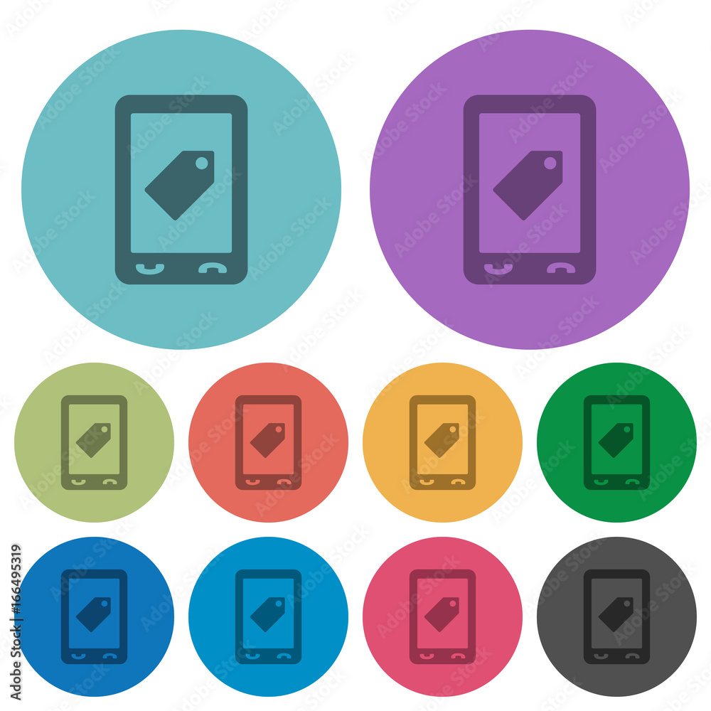 Mobile label color darker flat icons Mobile label color darker flat icons
