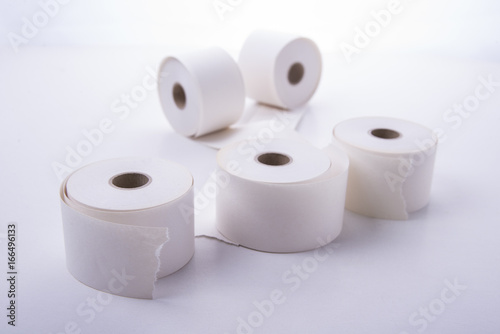 Rolls of paper for office use such as calculators and cashiers