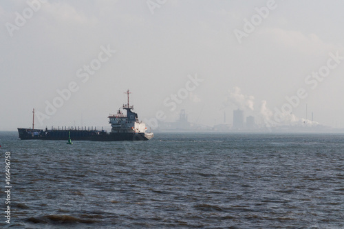 Tanker at sea off Hartlepool, England