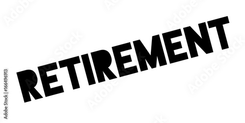 Retirement rubber stamp. Grunge design with dust scratches. Effects can be easily removed for a clean, crisp look. Color is easily changed.