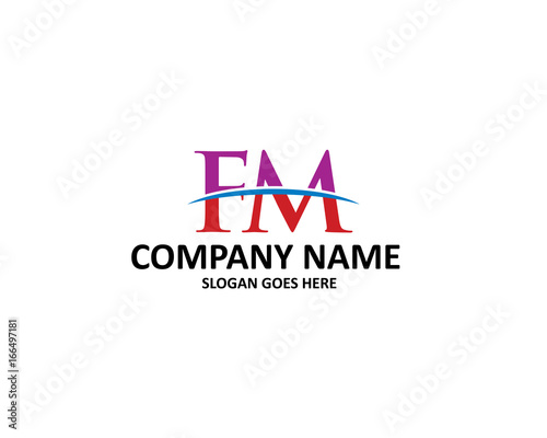 fm letter logo