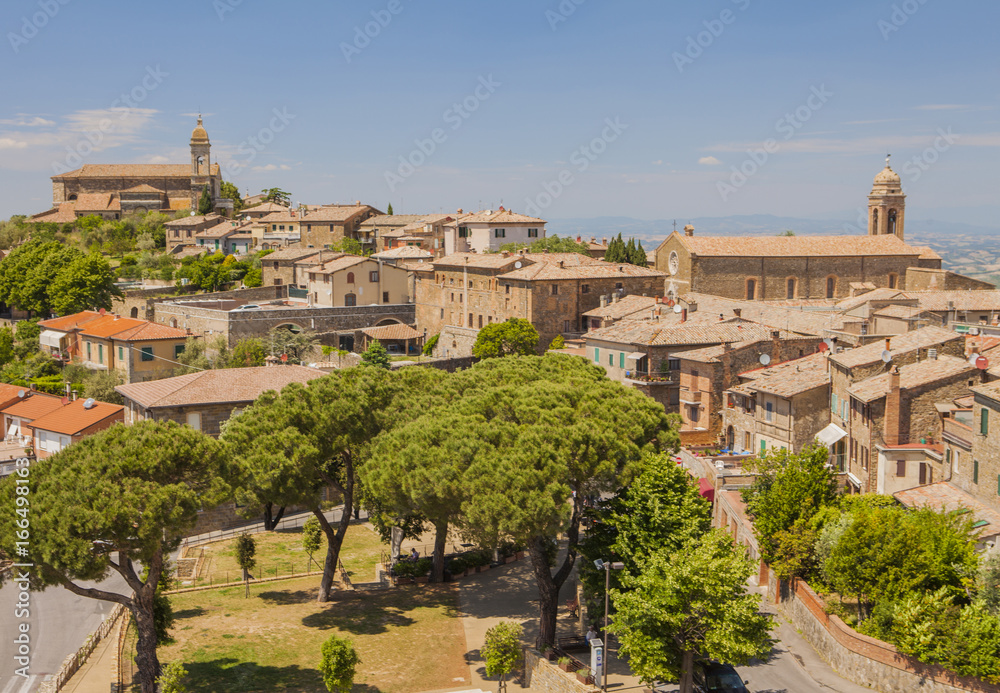 Montalcino beautiful medieval town in Tuscany, Italy
