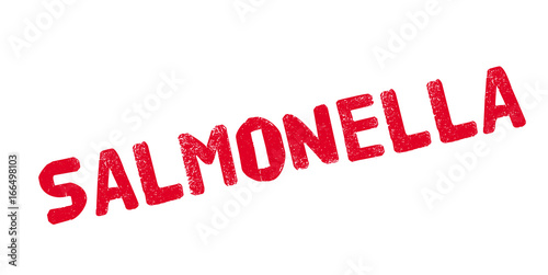 Salmonella rubber stamp. Grunge design with dust scratches. Effects can be easily removed for a clean, crisp look. Color is easily changed.