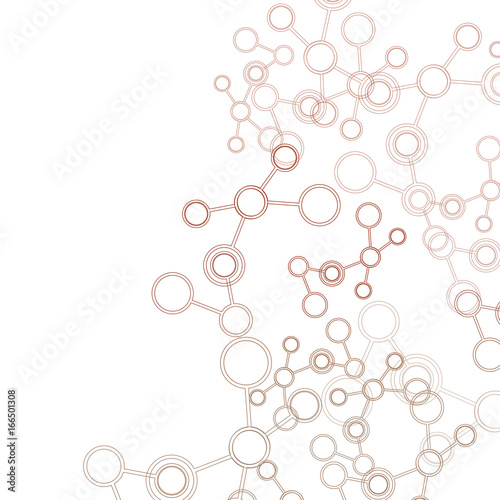 Network And Connection Background. Minimal Molecule Background