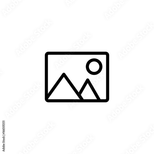Free Download thin line picture, photo gallery, icon on white background - GFXLoad