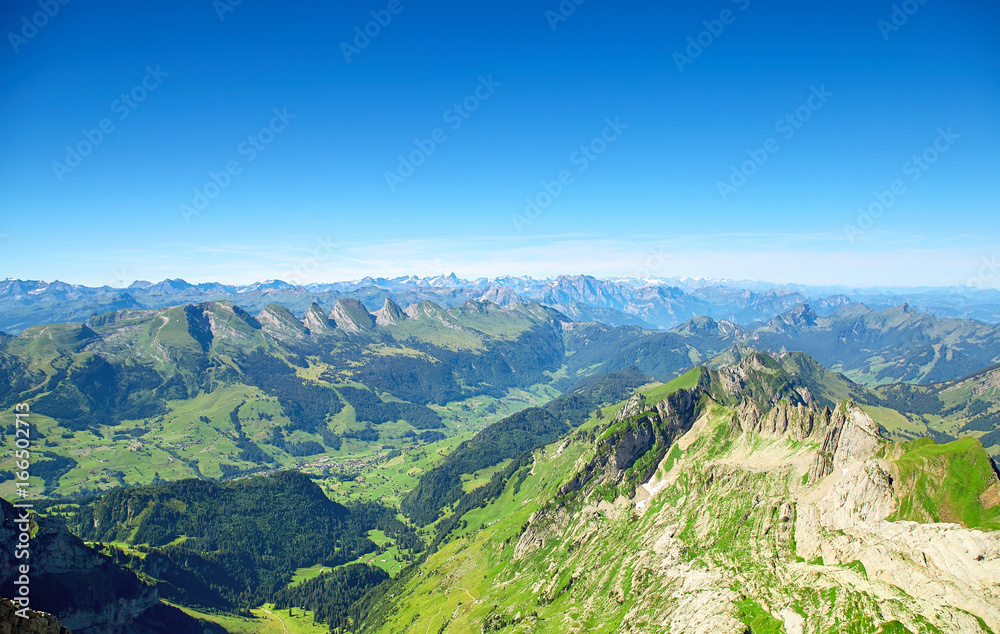 Saentis Mountain landscape