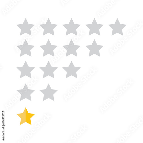 Fototapeta Naklejka Na Ścianę i Meble -  Customer review concept. Vector. Rating golden stars. Feedback, reputation and quality concept.