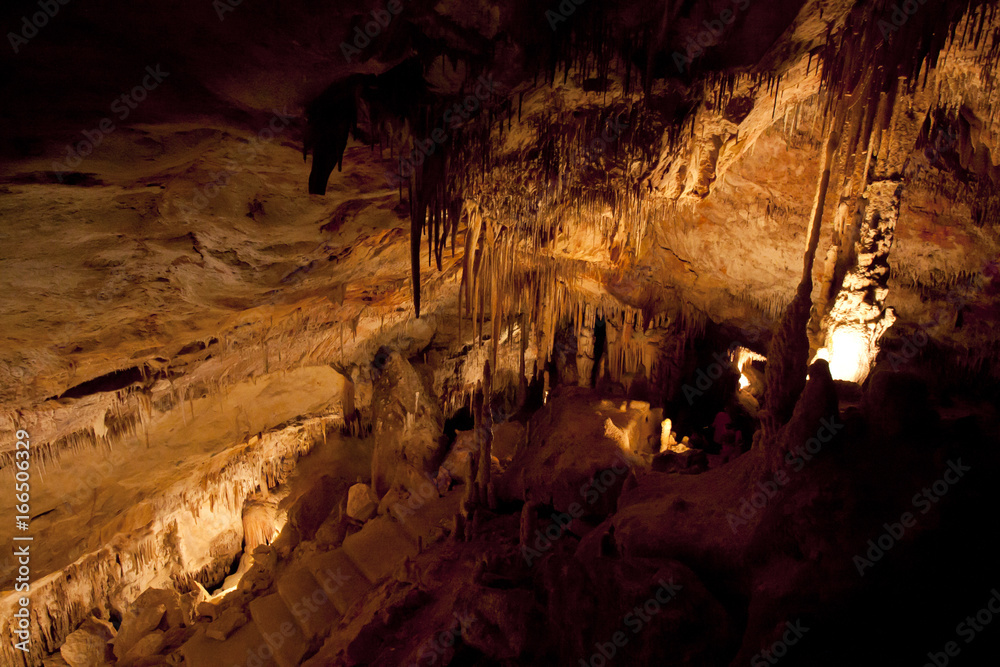 Incide the dragon caves on island Majorca, Spain.