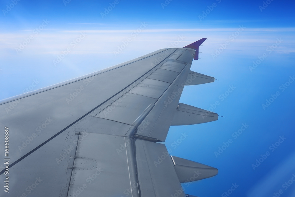 View from aircraft window View from aircraft window
