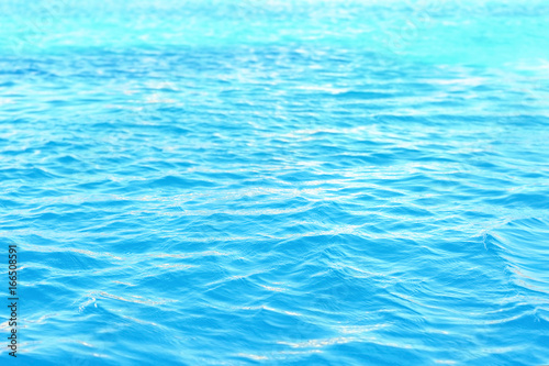 Blue clean water in swimming pool