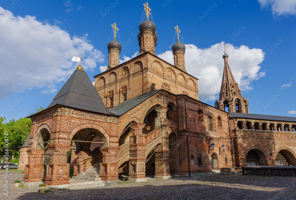 Church of the Assumption of the Blessed Virgin Mary in beautiful and well preserved piece of old Moscow: Krutitskoe podvorie, Moscow