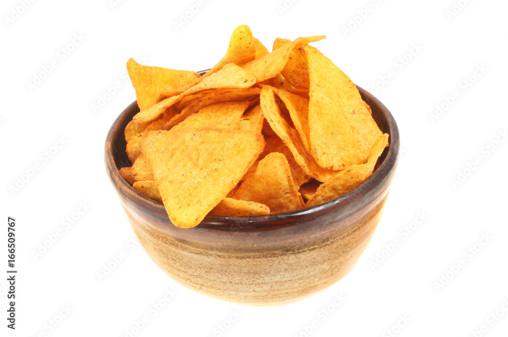 Tortilla chips in abowl Tortilla chips in abowl