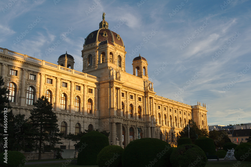 The Vienna Museum of Natural History at Sunset