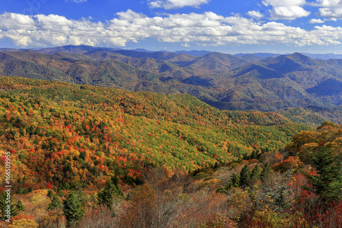 View from Waterrock Knob in the Blue Ridge Mountains, North Carolina © Sean  Board