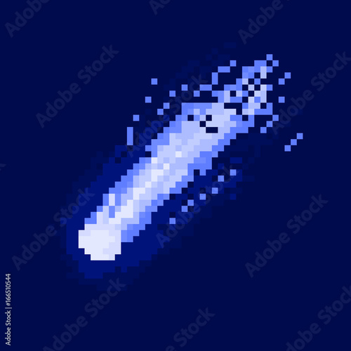 Pixel meteorite for games and applications