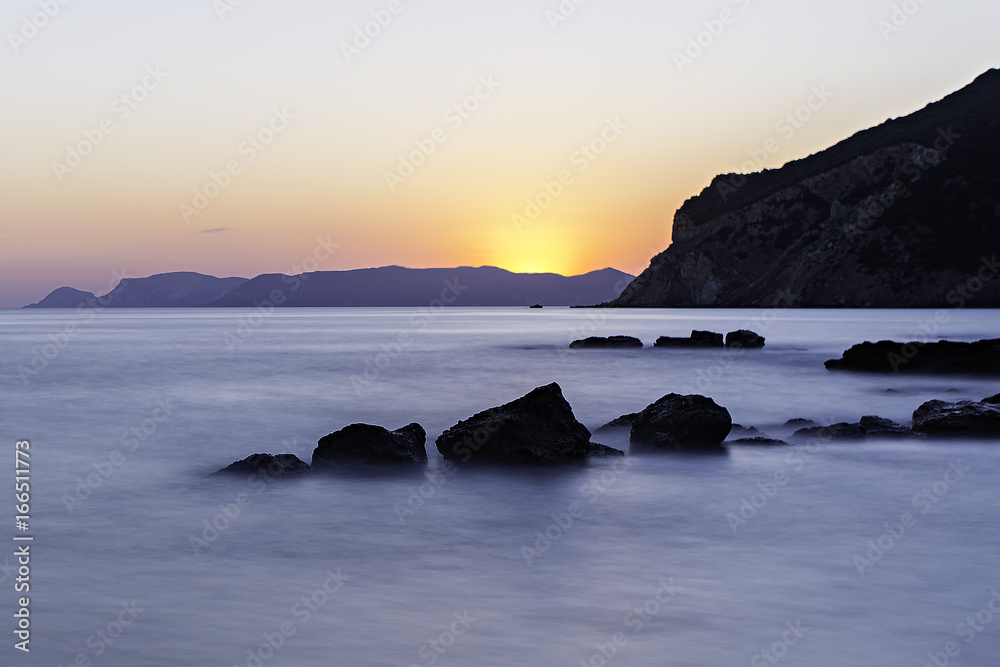 Wschód slońca na Skopelos