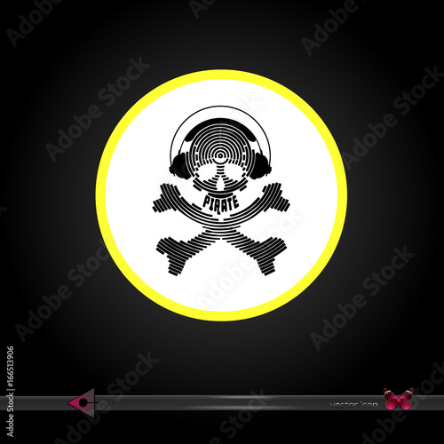 Vector. The sign of danger. Yellow circle