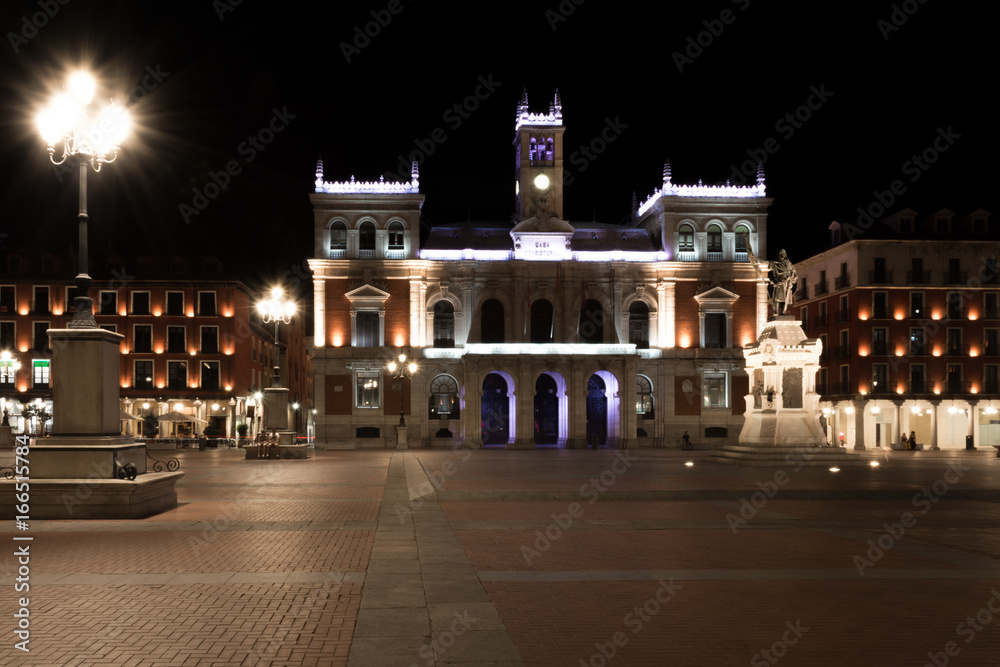 Plaza Mayor de Valladolid de noche