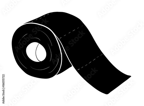 toilet paper roll vector symbol icon design. Beautiful illustration isolated on white background