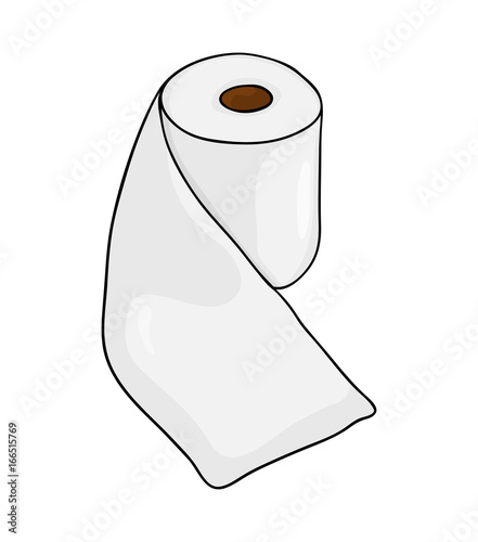 toilet paper roll vector symbol icon design. Beautiful illustration isolated on white background