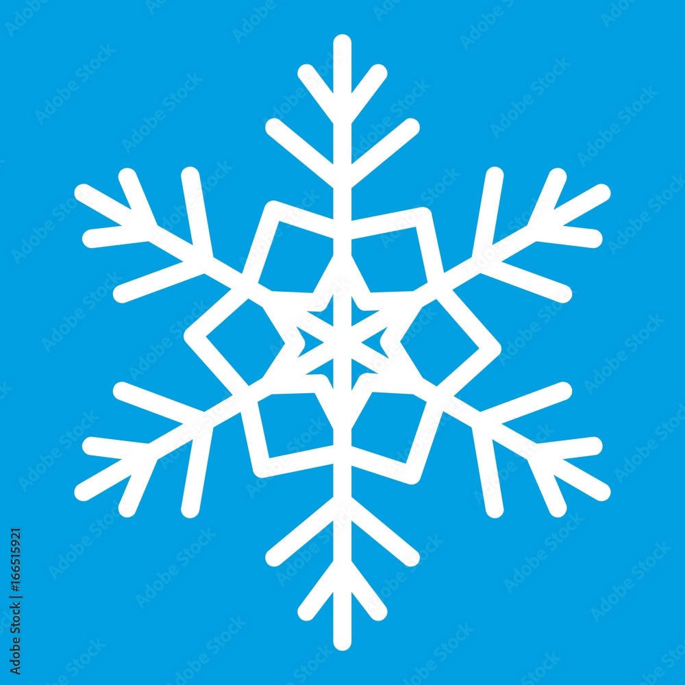 Snowflake icon white