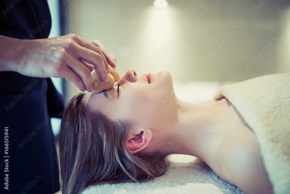 Relaxing anti stress facial massage Relaxing anti stress facial massage