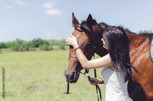 woman and horse in love © focusandblur