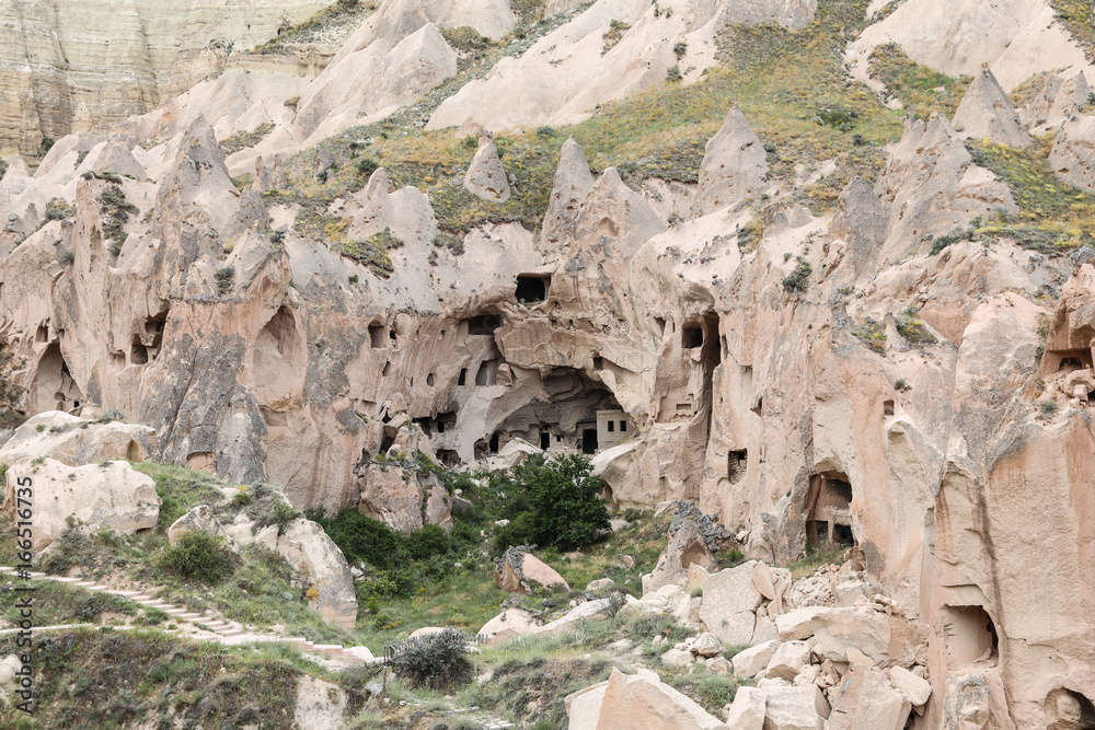 Rock Formations in Zelve Valley, Cappadocia Rock Formations in Zelve Valley, Cappadocia