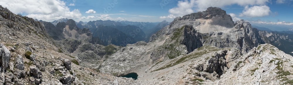 summit of Razor Kriski podi in Triglav national park in Julian Alps in Slovenia summit of Razor Kriski podi in Triglav national park in Julian Alps in Slovenia