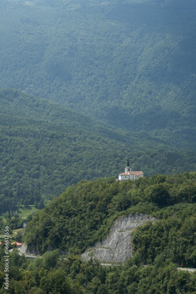 italian charnel-house form the World War I above Kobarid in Julian Alps in Slovenia