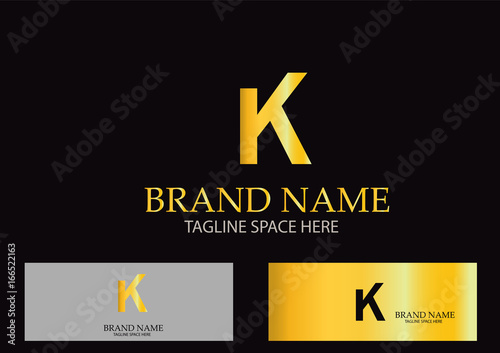 K Letter Logo Design Vector