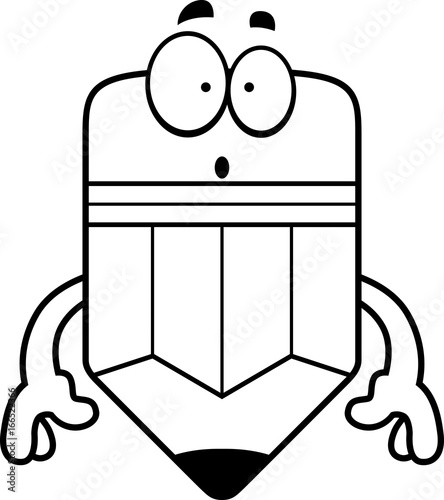 Surprised Cartoon Pencil