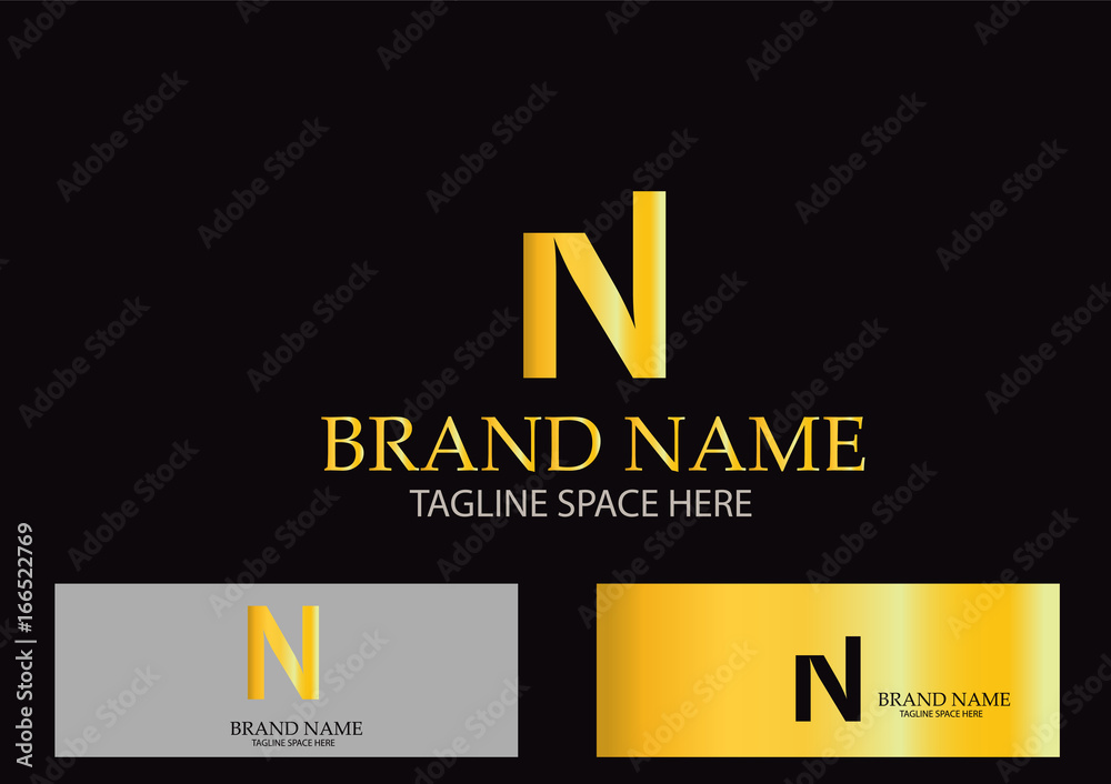 N Letter Logo Design Vector