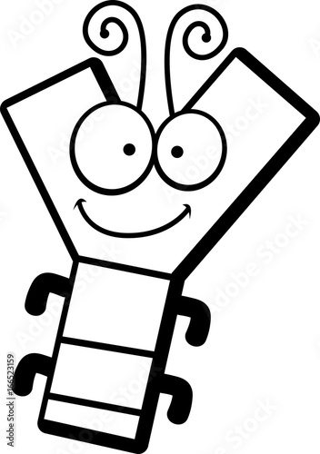 Cartoon Letter Y Bug