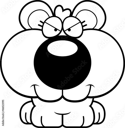 Cartoon Sly Bear Cub