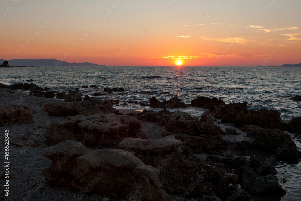 Sunset in the Mediterranean Sea Sunset in the Mediterranean Sea