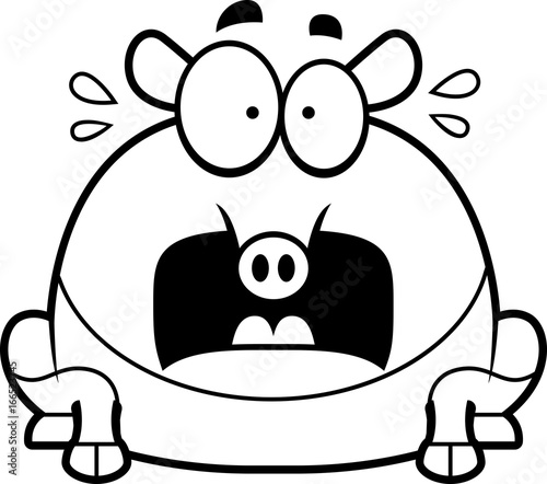Scared Cartoon Tapir