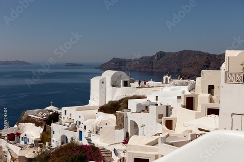 Santorini Island, view of the caldera from the village of Oia.