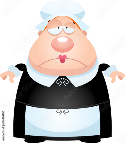 Sad Cartoon Pilgrim