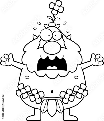 Scared Cartoon Forest Sprite