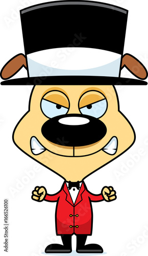 Cartoon Angry Ringmaster Puppy