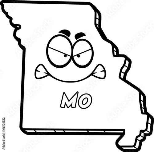 Cartoon Angry Missouri