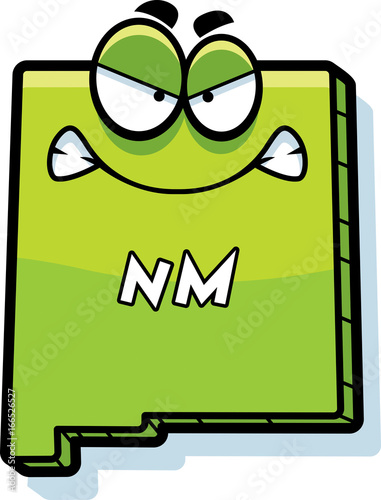 Cartoon Angry New Mexico