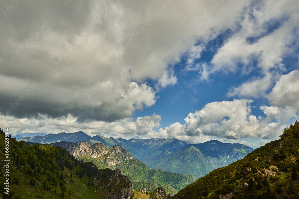 Passo Tremalzo,Trails to Passo Tremalzo, Lago di Garda region, Italy, Italian Dolomites-panoramic views from the Tremalzo