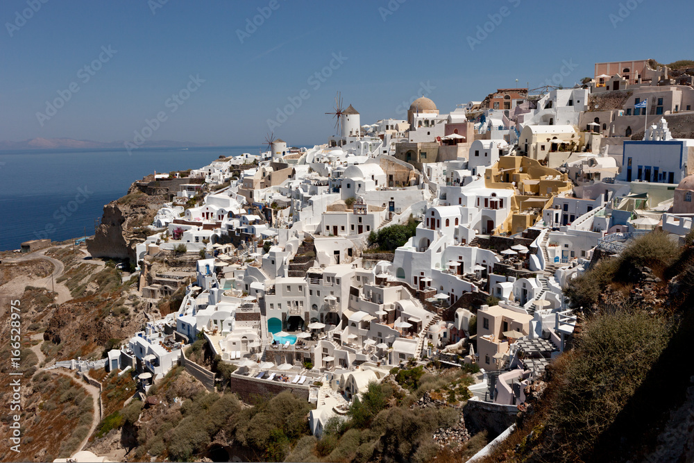 Village Oia on the island of Santorini, Greece